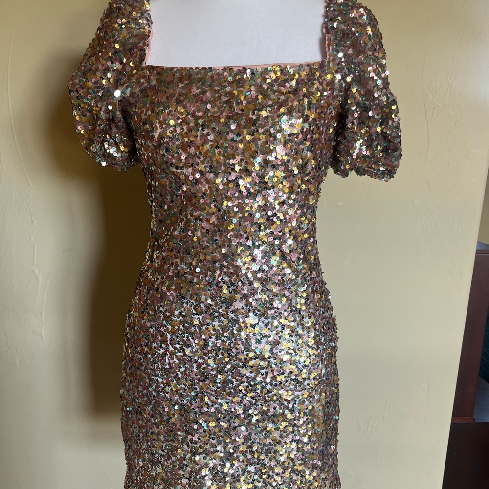 Lulus Sequin Mini Dress